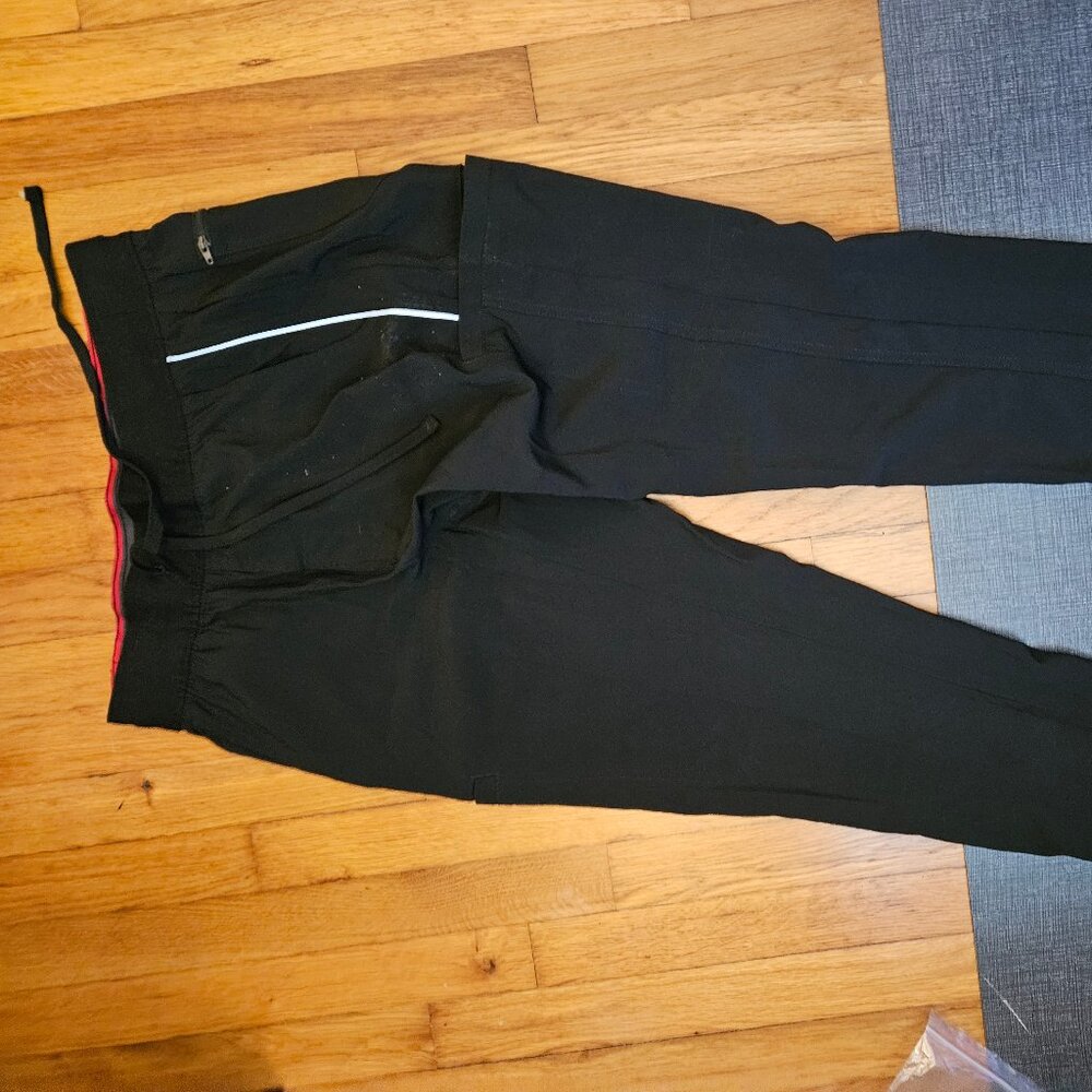 Cherokee iFlex Men Scrubs Pant Tapered Leg Drawstring Cargo in Black